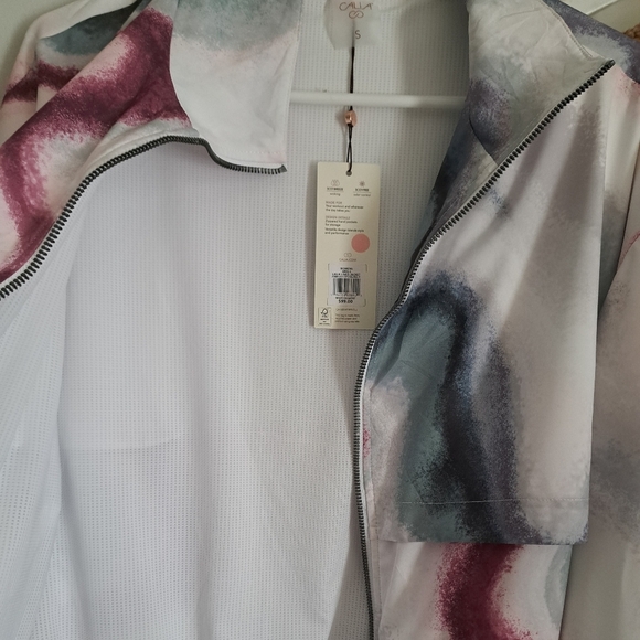 CALIA by Carrie Underwood airbrush crystal multi lined jacket coastal wicking S - Picture 3 of 6